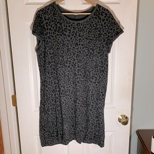 Animal Print T-shirt dress